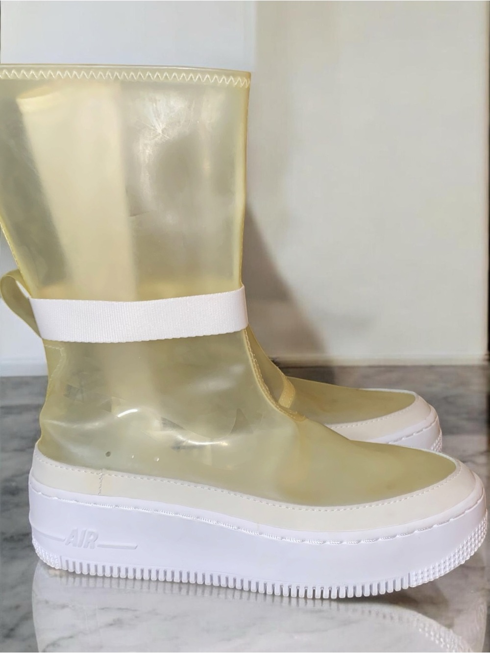 Nike Air Force 1 Sage High Lux in "Phantom / White-Clear" 🤍✨